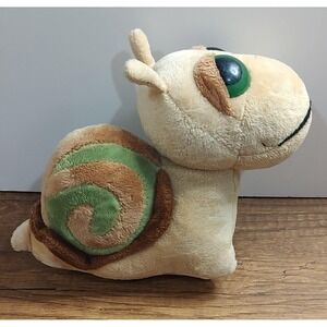 Russ Berrie Slow The Snail Plush Stuffed Animal Green Brown Shell S9